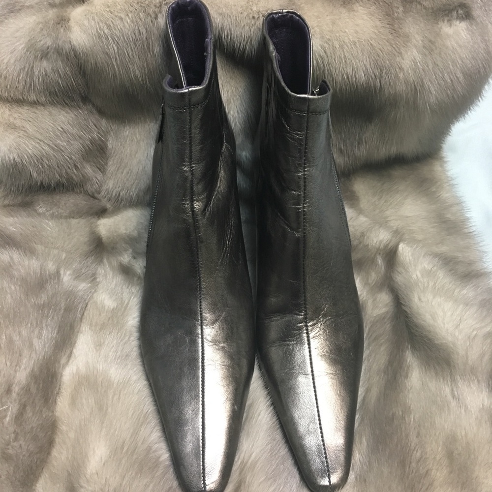 Donald J Pliner Sarra Bronze Leather Bootie